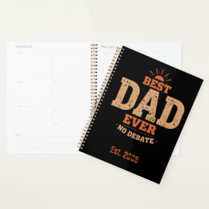 Vintage Foodie Dad Est Year No Debate Name Planner