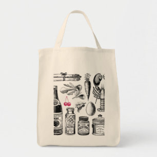 Vintage Foodie Tote Bag