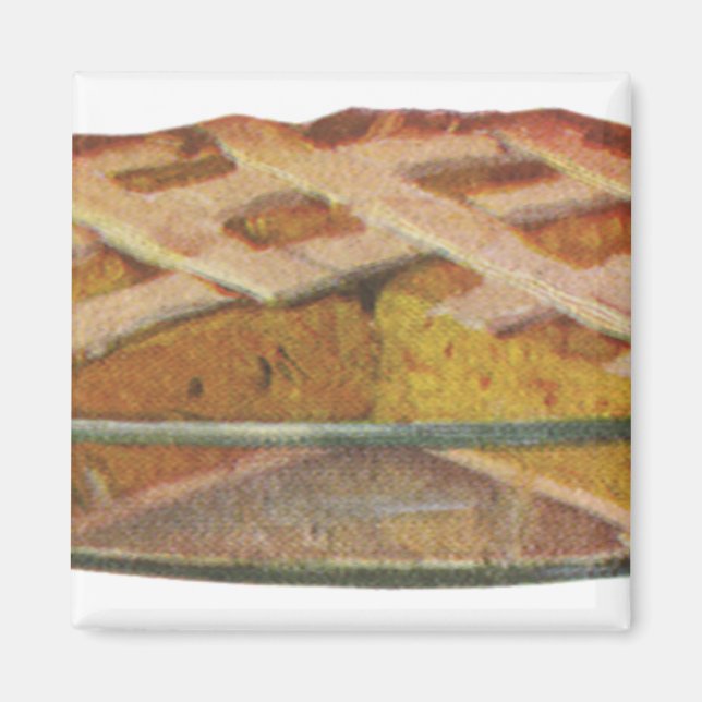 Vintage Foods, Dessert, Thanksgiving Pumpkin Pie Magnet (Front)