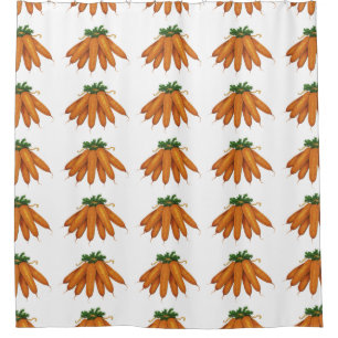 Vintage Foods, Green Leaf Lettuce Vegetables Shower Curtain