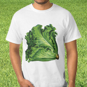 Vintage Foods, Green Leaf Lettuce Vegetables T-Shirt
