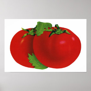 Vintage Foods, Organic Red Ripe Heirloom Tomato Poster