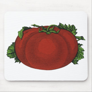 Vintage Foods, Ripe Tomato, Vegetables and Fruits Mouse Pad