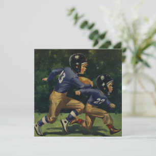 Vintage Football, Children, Boys Playing Sports 