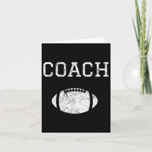 Vintage Football Coach Graphic Novelty Card
