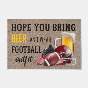 Vintage Football decor, Bring Beer Mat