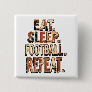 Vintage Football Fan Design Retro Soccer Graphic 15 Cm Square Badge