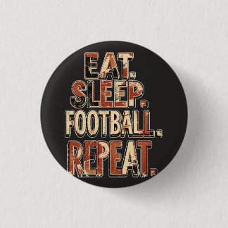 Vintage Football Fan Design | Retro Soccer Graphic 3 Cm Round Badge