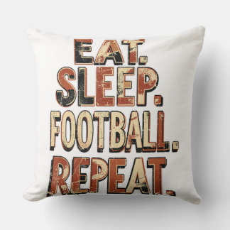 Vintage Football Fan Design | Retro Soccer Graphic Cushion