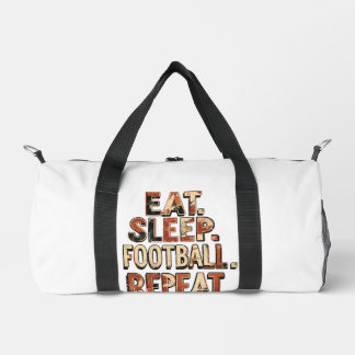 Vintage Football Fan Design | Retro Soccer Graphic Duffle Bag