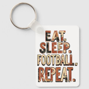 Vintage Football Fan Design Retro Soccer Graphic Key Ring