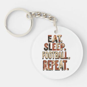 Vintage Football Fan Design Retro Soccer Graphic Key Ring