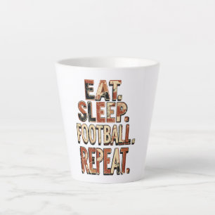 Vintage Football Fan Design Retro Soccer Graphic Latte Mug
