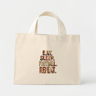 Vintage Football Fan Design | Retro Soccer Graphic Mini Tote Bag
