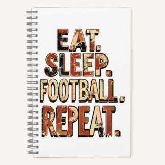 Vintage Football Fan Design | Retro Soccer Graphic Notebook