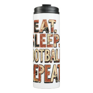 Vintage Football Fan Design Retro Soccer Graphic Thermal Tumbler