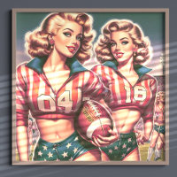 Vintage Football Girls