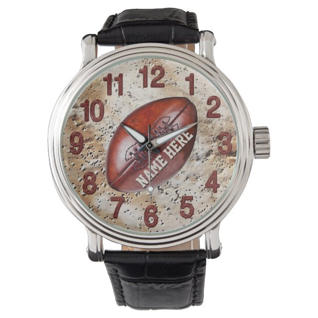 Vintage Football Personalised Football Watches (Front)