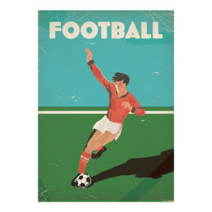 Vintage Football Poster