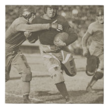 Vintage Football poster black and white man cave