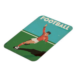 Vintage Football Poster Magnet