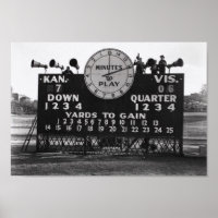 Vintage Football Scoreboard office decor man cave 