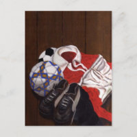 Vintage Football Soccer Painting