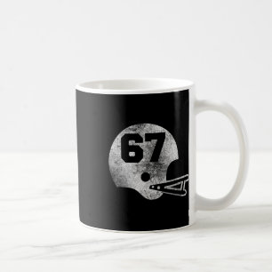 Vintage Footll Jersey Number 67 Player Number Coffee Mug