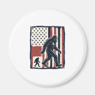 Vintage Forest Creature Flag Vector Shirt Design_1 Magnet