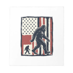 Vintage Forest Creature Flag Vector Shirt Design_1 Notepad
