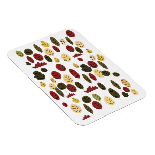 Vintage forest pattern magnet