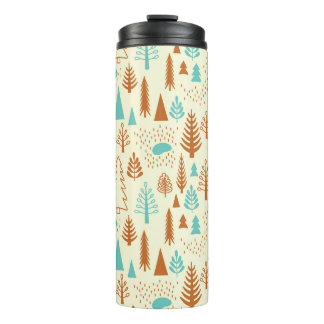 Vintage Forest: Timeless Natural Pattern. Thermal Tumbler