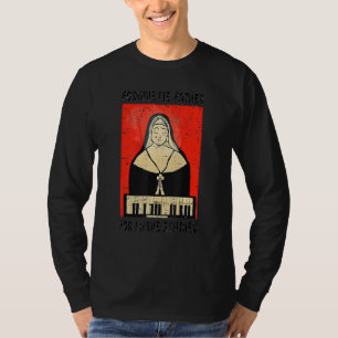 Vintage Forgive Me Father For I Have Synthed Nun S T-Shirt