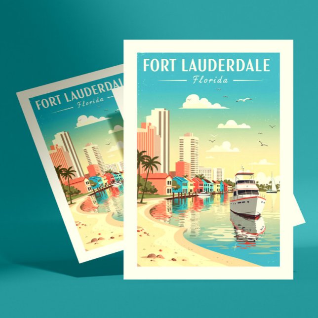 Vintage Fort Lauderdale Florida Postcard (Creator Uploaded)