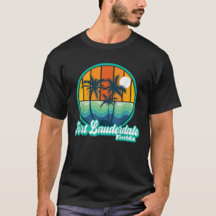 Vintage Fort Lauderdale Florida Summer 90s Beach S T-Shirt