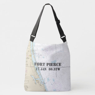 Vintage Fort Pierce FL Nautical  Crossbody Bag