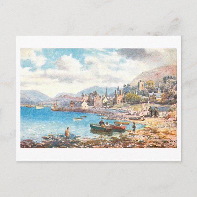 Vintage Fort William, Scotland Postcard (Front)