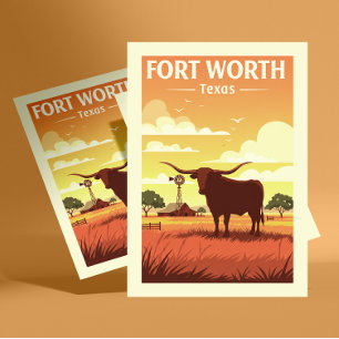 Vintage Fort Worth Postcard