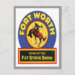 Vintage Fort Worth ,Texas Postcard