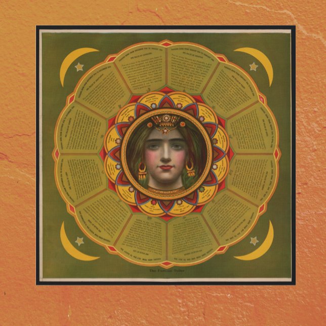 Vintage Fortune Teller with Astrology Zodiac Signs (Creator Uploaded)