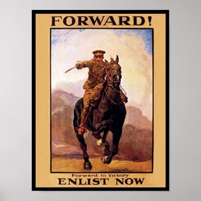 Vintage Forward, Enlist Now Poster (Front)