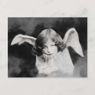 Vintage Foto Engel Postcard