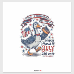 Vintage Fourth of July Goose 250 Years Shirt Desig