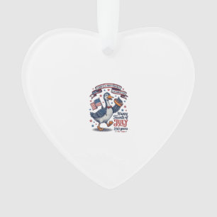 Vintage Fourth of July Goose 250 Years Shirt Desig Ornament