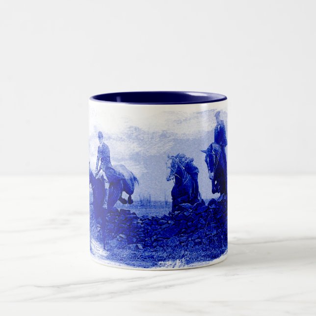 Vintage Fox Hunt Ceramic Mug (Center)