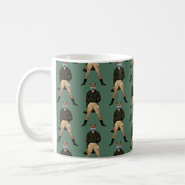 Vintage fox Hunting Coffee Mug (Left)