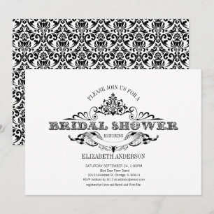 Vintage Frame Bridal Shower Invitation