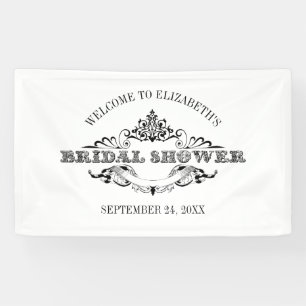 Vintage Frame Bridal Shower Welcome Banner