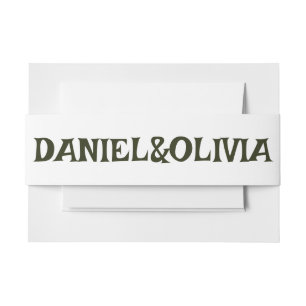 Vintage Frame Ethnic Motif Wedding Invitation Belly Band