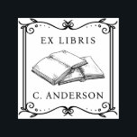 Vintage Frame Personal Library Ex Libris Book Page Self-inking Stamp<br><div class="desc">Introducing the Vintage Frame Personal Library Ex Libris Book Page self-inking stamp! Add a touch of old-world charm to your reading experience with this exquisite self-inking stamp. Featuring a beautifully crafted vintage frame design, it's the perfect accessory for bibliophiles who appreciate classic style. Leave a lasting impression on every volume...</div>